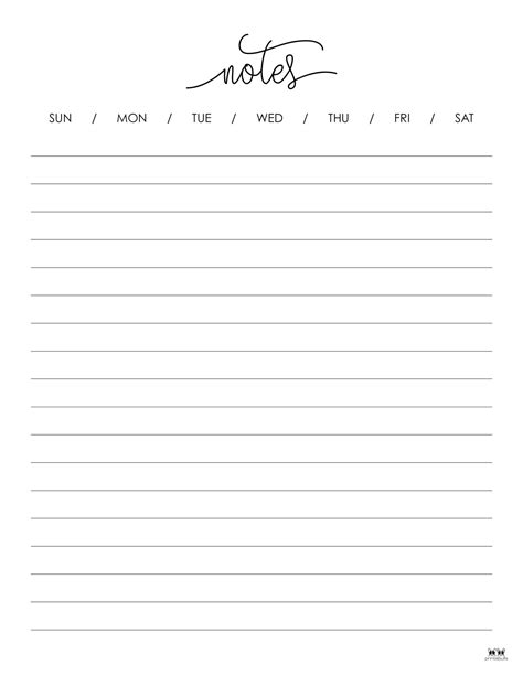 Notes Printable