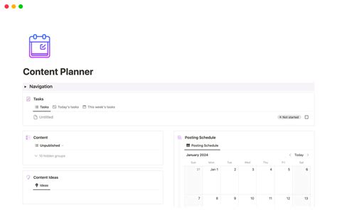 Notion Content Planner Template