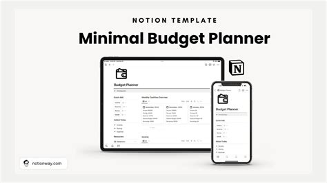 Notion Monthly Budget Template
