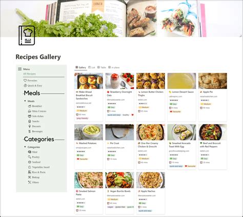 Notion Recipe Template