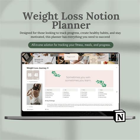 Notion Weight Loss Template