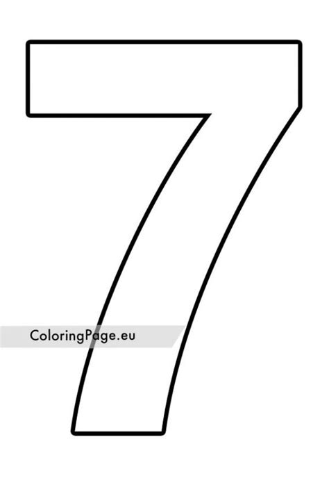 Number 7 Template