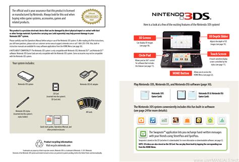 Number For Nintendo Dsi Operation Manual