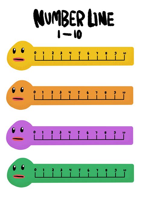 Number Line 1 10 Printable