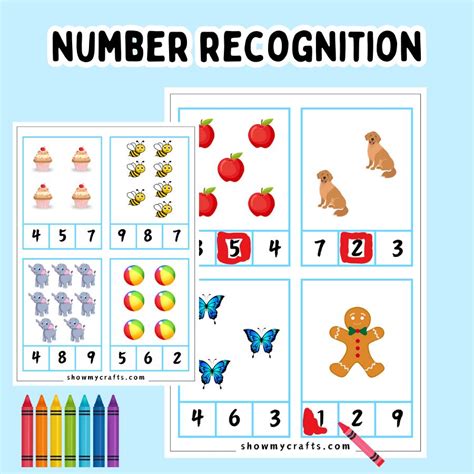 Number Recognition Printables