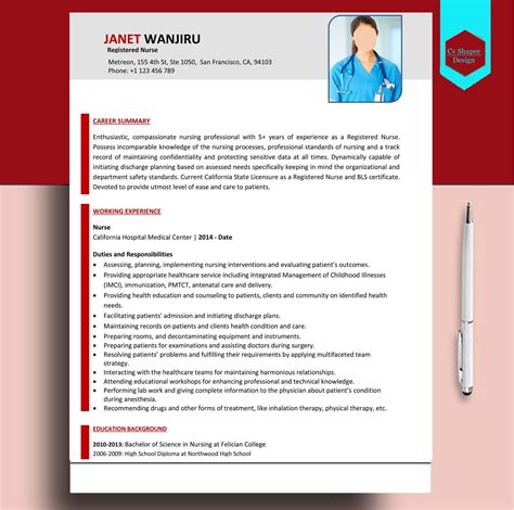 Nurses Cv Template