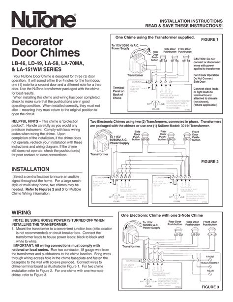 Nutone Clock Door Chime Wiring Diagram