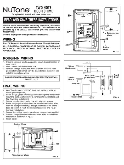 Nutone Doorbell Wiring Diagrams