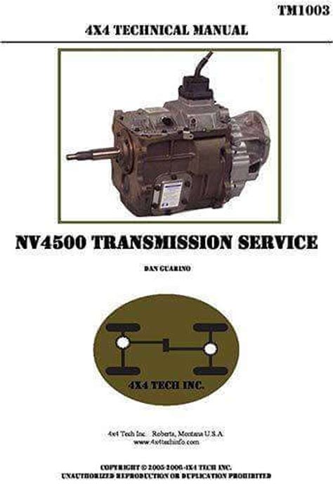 Nv4500 Manual Transmission Repair Service Workshop Shop Manual