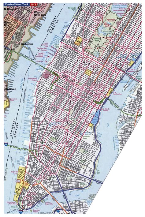 Nyc Street Map Manhattan Printable