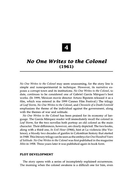 Nypl Catalog No One Writes To The Colonel