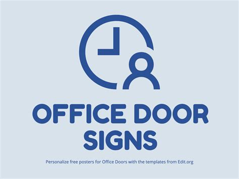 Office Door Signs Printable