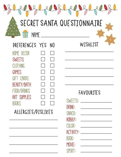 Office Secret Santa Template
