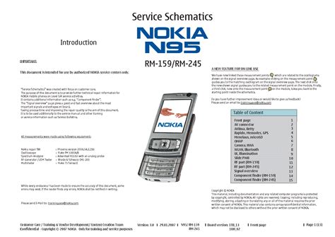 Official Nokia N95 Service Manual Download