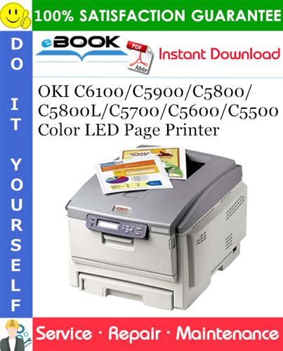 Oki C6100 C5900 C5800 C5800l C5700 C5600 C5500 Color Led Page Printer Service Repair Manual