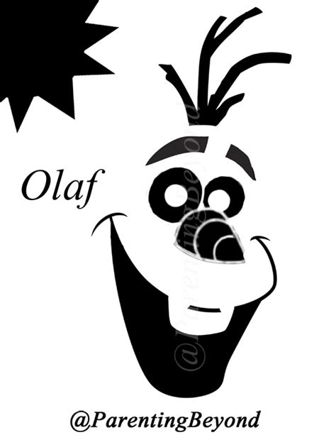 Olaf Pumpkin Carving Templates
