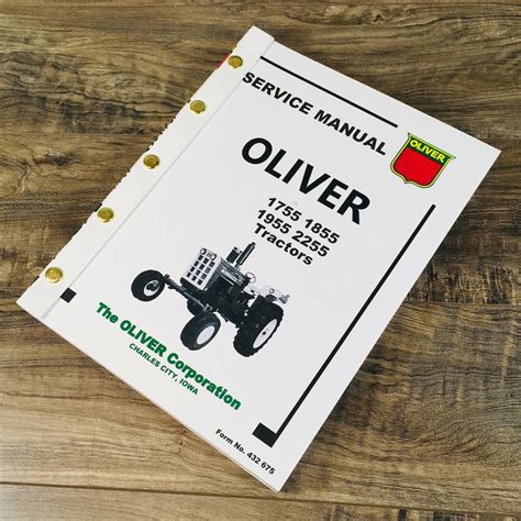 Oliver 1755 1855 1955 Tractor Shop Service Manual