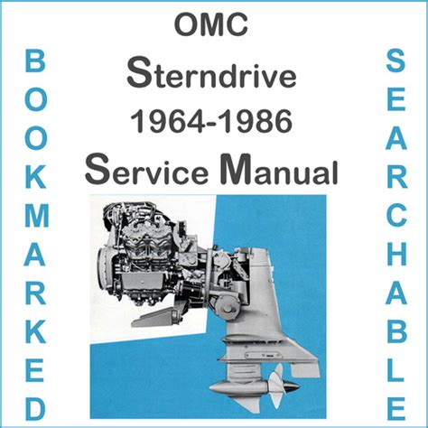 Omc Stern Drive Sterndrive Engine Repair Service Manual 1986 1998 Improved Download