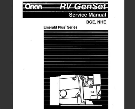 Onan Bge Nhe Series Service Repair Workshop Manual Download