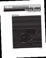 Onan Cummins Elite Series Engine E124v E125v E140v Service Manual Download