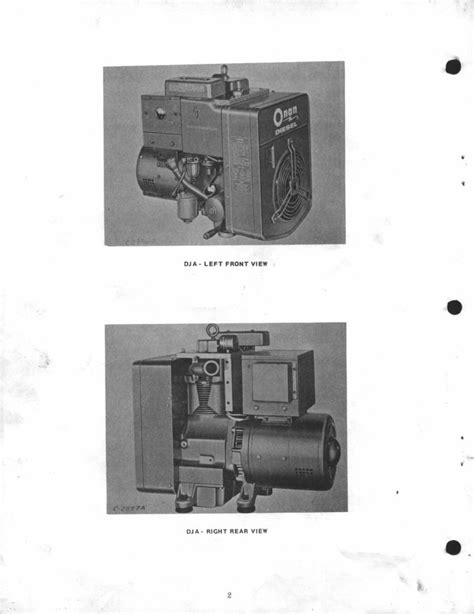 Onan Dja Series Electric Generating Plant Service Repair Manual Download