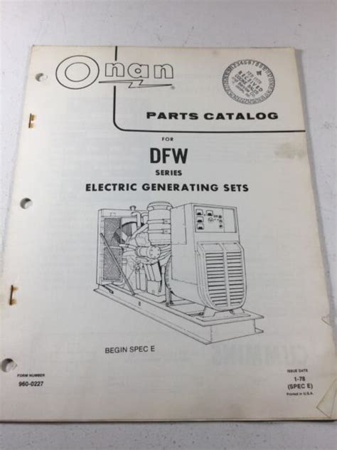 Onan Es Series Service Manual Cummins Onan Generator Repair Book 900 0335