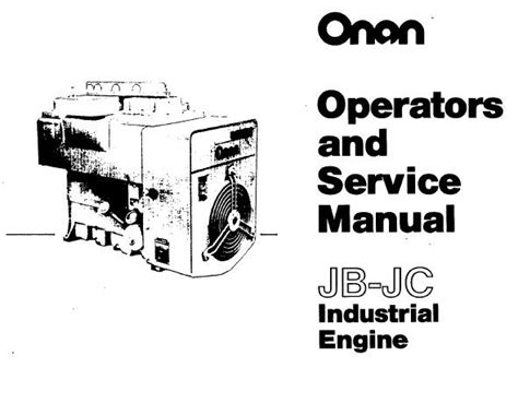 Onan Jb Jc Engine Service Repair Maintenance Overhaul Shop Manual Spec A T 967 0754