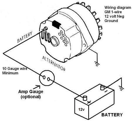 One Wire Gm Alternator Wiring Diagram