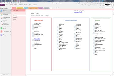 Onenote Templates For Project Management