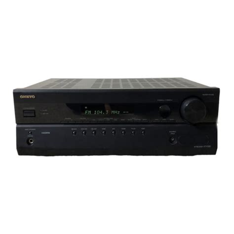 Onkyo Ht R380 Av Receiver Service Manual Download