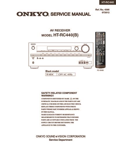 Onkyo Ht Rc440 Service Manual And Repair Guide