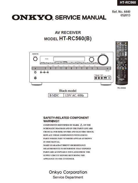 Onkyo Ht Rc560 Service Manual And Repair Guide