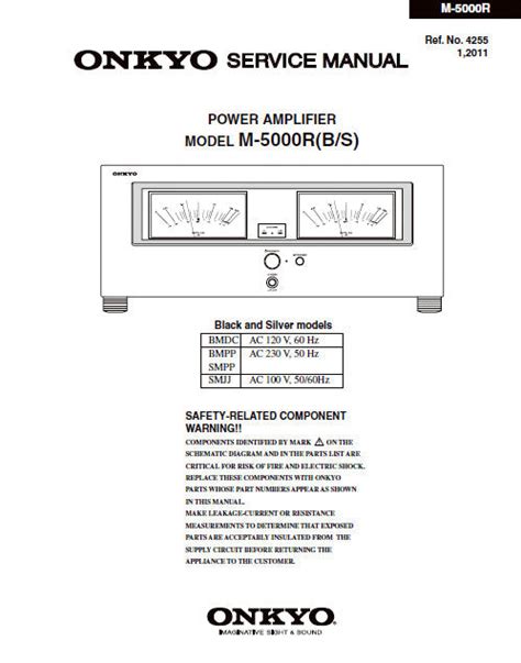 Onkyo M 5000r B S Service Manual Download