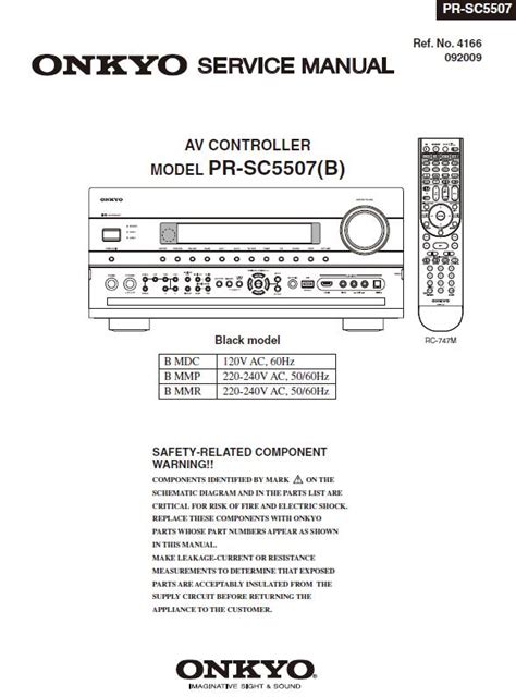 Onkyo Pr Sc5507 Av Controller Service Manual