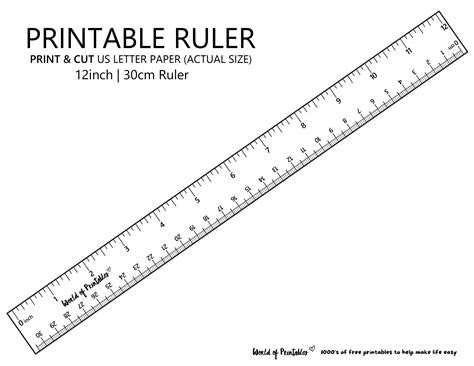 Online Printable Ruler