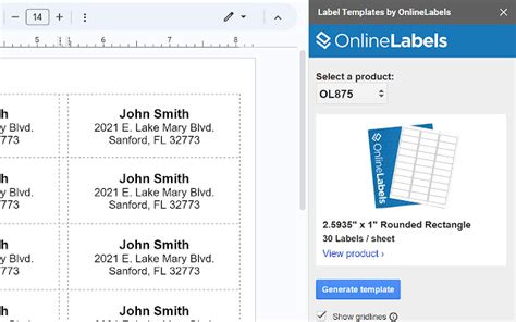 Onlinelabels Com Templates
