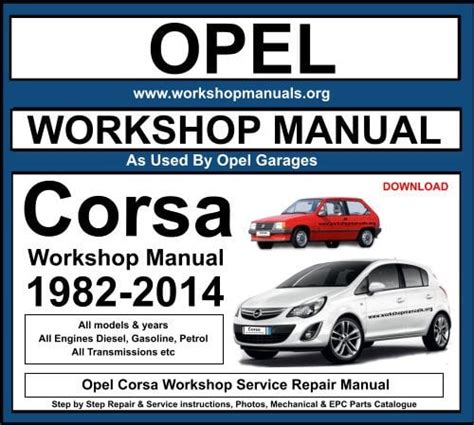 Opel Corsa Utility Manual