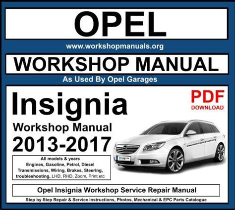 Opel Insignia Workshop Manual