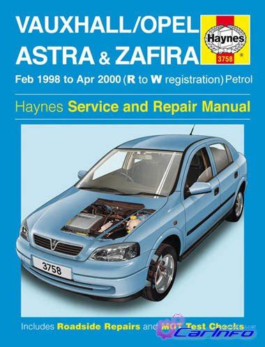 Opel Vauxhall Astra 1998 2000 Workshop Service Repair Manual