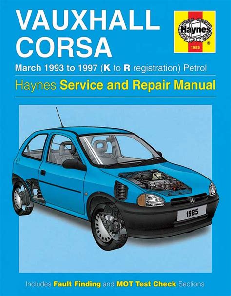 Opel Vauxhall Corsa 2001 Repair Service Manual