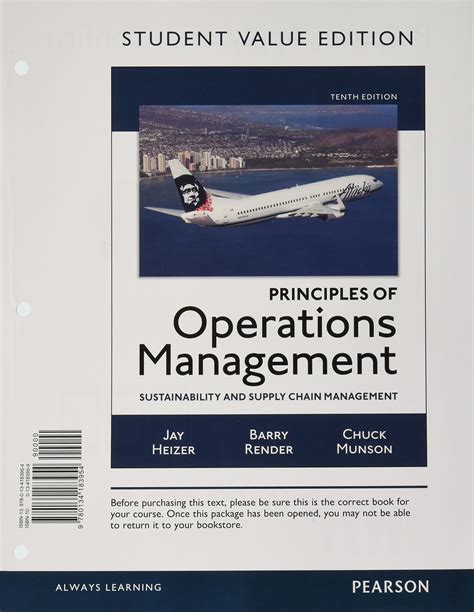 Operation Management Heizer Solution Manual 10th Edition