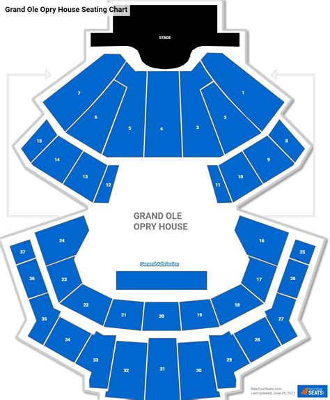 Opry Seating Chart