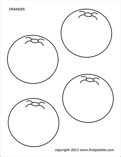 Orange Template Printable
