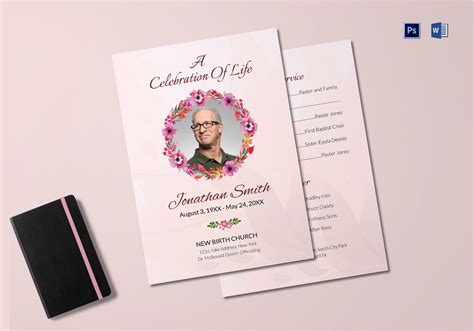 Order Of Service Funeral Template