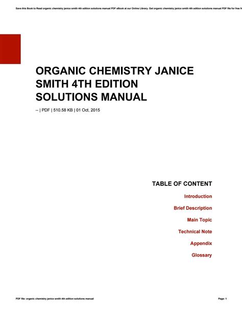 Organic Chemistry Janice Smith 4th Edition Solutions Manual