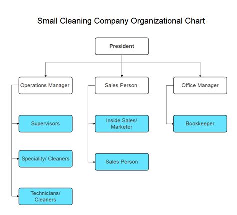 Organizational Chart For Small Company