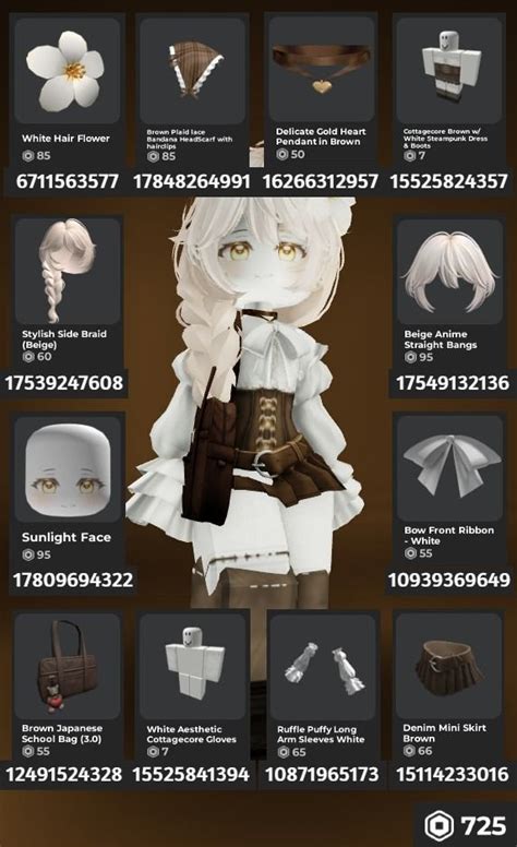 Outfit Codes For Roblox Catalog Avatar Creator