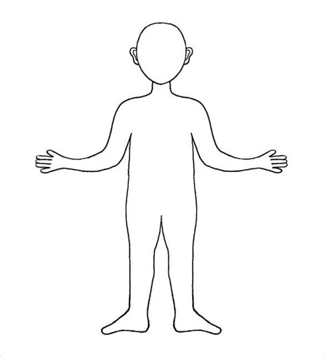 Outline Of A Body Template