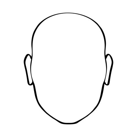 Outline Of A Face Template