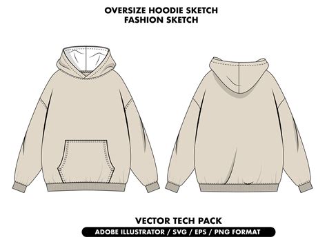 Oversized Hoodie Template